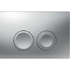 Geberit Delta25 bedieningsplaat - 2-toets spoeling - ronde knoppen - dualflush - mat chroom SW765655