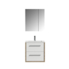 Tiger Boston Meuble salle de bains 60x62x45cm avec 1 trou 2 tiroirs softclose montage droite et gauche avec armoire miroir bois chêne chalet /blanc relief SW106764 Tiger Boston Meuble salle de bains 60x62x45cm avec 1 trou 2 tiroirs softclose montage droite et gauche avec armoire miroir bois chêne chalet /blanc relief SW106764