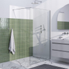 Brauer Season paroi de douche - 120x200cm - verre transparent avec cadre - 8mm - inox brossé SW1039033