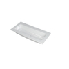 Ink faktor lavabo 100x1.5x45cm 0 trous pour robinet 1 évier polystone blanc brillant SW207257
