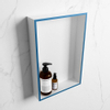 Mondiaz Easy nis 29.5x44.5x8cm voor Inbouw/opbouw 1 open vak Solid surface Talc/Jeans SW643648