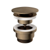 Hotbath Mate Always open plug - met schroef rond - messing verouderd koper (goud) SW74446