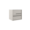 Saniclass Prime Essential Meuble sous lavabo - 60x55x46cm - 2 tiroirs - Poignée standard - MDF - mat cotton (beige) SW892657