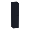 BRAUER Adore Wavy armoire haute - 160x35x35cm - 2 portes - ouvrant à gauche ou à droite - sans poignées - noir mat SW1198555