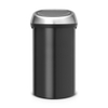 Brabantia Touch Bin Poubelle - 60 litres - matt black/matt steel fingerprint proof SW1117340