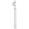 GROHE Rainshower SmartActive 150 Ensemble barre de douche - 90cm - douchette ronde - 3 types de jets - flexible de douche lisse - avec porte-savon - chrome SW452504