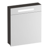 BRAUER Promise armoire de toilette - 60x70x15cm -- avec éclairage 1 porte de miroir à charnière à gauche Timber Anthracite SW1203727