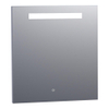 BRAUER Garnet miroir – 75 x 70 cm – LED directe en haut – Aluminium SW278179