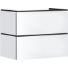 hansgrohe Xilesa E Wastafelonderkast - 78x47cm - 2 lades - mat wit SW1406583