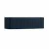 H&R Badmeubelen Juice Wastafelonderkast - 140x45x40cm - afgeronde hoeken - 3D-front - 2 lades - geïntegreerde greep - blue oak SW1259361