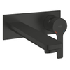 GROHE Lineare New wastafelkraan - l-size - wand - 2 kraangaten - mat zwart SW1477498