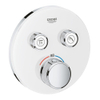 GROHE Smartcontrol Partie de finition pour robinet de douche encastrable thermostatique avec inverseur 2 voies rond blanc SW104926