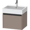 Duravit Ketho.2 Wastafelonderbouwkast - met 1 lade - 58.4x46x44cm - met greep antraciet - basalt mat SW772799