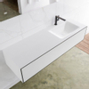 Mondiaz Lagom Meuble avec 1 tiroir 140x30x45cm vasque Cloud droite 1 trou de robinet Solid Surface Urban SW409205