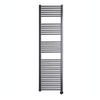 Sanicare Radiateur électrique - 172x60cm - 1127W - design - thermostat - noir - en bas à droite - gunmetal (anthracite) SW1000710