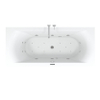 Riho Easypool 3.1 Lima baignoire balnéo droite 180x80cm hydro 6+4+2 aéro 10 couleur haut-parleur commande tactile incluant pieds et vidage blanc SW699381
