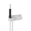 Hotbath Cobber élément de finition mitigeur de douche encastré avec flexible de douche et douchette blanc mat SW230513
