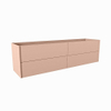 Mondiaz TENCE wastafelonderkast - 180x45x50cm - 4 lades - uitsparing rechts - push to open - softclose - Rosee SW1016471