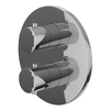 IVY Bond Partie apparente - pour mitigeur thermostatique encastré - inverseur 2 voies - rosace ronde - Chrome SW1030915