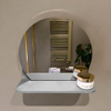 Mondiaz SPOT miroir – Ø 30 cm – avec tablette – Plata (bleu argenté) SW1235578