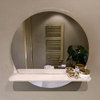 Mondiaz SPOT miroir – Ø 50 cm – avec tablette – Rosee (rose) SW1235590