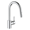 GROHE Feel Mitigeur de cuisine - haut - bec extensible - 2 types de jet - chrome SW706626