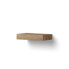Looox Wood collection Wooden Base plan vasque en chêne mini 40x23x7cm chêne old grey SW108686