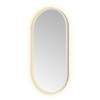 Hotbath &MORE Spiegel Oval - 40x80cm - direct en indirect LED - spiegelverwarming - dimbaar - met afstandsbediening - geborsteld RVS 316 SW1245607