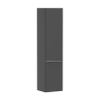Hansgrohe Xelu Q Armoire haute - 165x40x35cm - 2 portes - poignée chrome - fermeture douce - charnière à droite - diamond matt grey SW995250