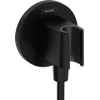 Hansgrohe FixFit S coude de raccordement - avec support de douchette - noir mat SW1568133