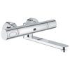 GROHE Eurosmart Cosmopolitan E robinet mural thermostatique avec bec 28cm avec batterie LongLife 6V chrome 0437786