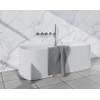 Fortifura Nebbio Badcombinatie-set - thermostaatkraan - wandaansluitbocht - met handdouchehouder - metalen doucheslang - staaf handdouche - uitloop - PVD - geborsteld RVS SW1238094