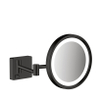 Hansgrohe Addstoris Miroir de maquillage avec éclairage LED grossissant 3x Noir mat SW651621
