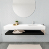 MONDIAZ ALAN 150cm badmeubel solid surface planchet urban Vrijhangende wastafel cloud rechts 1 kraangat kleur talc SW408772 MONDIAZ ALAN 150cm badmeubel solid surface planchet urban Vrijhangende wastafel cloud rechts 1 kraangat kleur talc SW408772