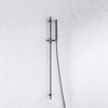 Fortifura Calvi glijstangset - met staafhanddouche - metalen doucheslang - PVD - geborsteld gunmetal (antraciet) SW1159303