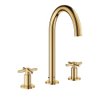 Grohe Atrio 3-gats wastafelkraan M-size met waste m. hoge uitloop met kruisgrepen cool sunrise SW354630 Grohe Atrio 3-gats wastafelkraan M-size met waste m. hoge uitloop met kruisgrepen cool sunrise SW354630