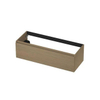 INK Wastafelonderkast - 120x45x35cm - 1 lade - greeploos - met houten keerlijst - MDF - olijf eiken SW1238891