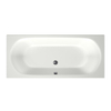 Xenz Cuba Baignoire duo - 180x80x51 - bonde centrale - acrylique - blanc mat SW103057
