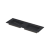 INK Post wastafel - 140x45x1cm - 2 wasbakken - 0 kraangaten - keramiek Lauren black mat SW693467