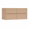 H&R Badmeubelen Juice Wastafelonderkast - 120x45x50cm - rechterhoek afgerond - 4 lades - geïntegreerde greep - Peach SW1490052
