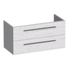 BRAUER Trust wastafelonderkast 100 excl. opbouwgrepen 2 softclose lades en 1 sifon uitsparing - Forest Seashell SW1203896