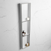 Mondiaz Easy nis 29.5x149.5x8cm voor Inbouw/opbouw 3 open vakken Solid surface Talc/Urban SW643876