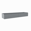 Mondiaz FOGE Meuble sous vasque - 170x41x25cm - 2 tiroirs - softclose - 1 découpe gauche - Plata SW1015603