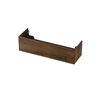 INK Wastafelonderkast - 140x45x37.6cm - 1 lade - push to open - met rechte opdekfronten - MDF - Chocolate SW639907