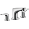 Hansgrohe Focus 3 gats wastafelkraan EcoSmart met waste chroom 0605469 Hansgrohe Focus 3 gats wastafelkraan EcoSmart met waste chroom 0605469