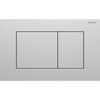 Geberit Sigma40 plaque de déclenchement - chasse à 2 touches - extra plate - boutons carrés - inox - inox brossé SW1237102