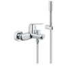 Grohe Eurosmart Cosmopolitan Badkraan - met omstel - met koppelingen - met garnituur - chroom 0437349