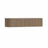 H&R Badmeubelen Juice Wastafelonderkast - 180x45x40cm - afgeronde hoeken - 3D-front - 2 lades - geïntegreerde greep - charleston SW1259484