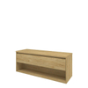 Proline top ensemble de meubles bas 140x46x55.2cm meuble avec étagère chêne idéal et plaque de recouvrement chêne idéal SW657281