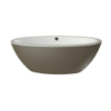 Xenz Britt vrijstaand bad 190x94x60 bicolor edelweiss/klei met afvoer/overloopcombinatie inox SW380249 Xenz Britt vrijstaand bad 190x94x60 bicolor edelweiss/klei met afvoer/overloopcombinatie inox SW380249